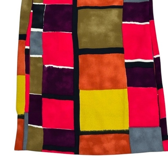 LOFT Color Block Dress Sleeveless Shift Casual Career Party Size 2P‎ - Picture 8 of 13